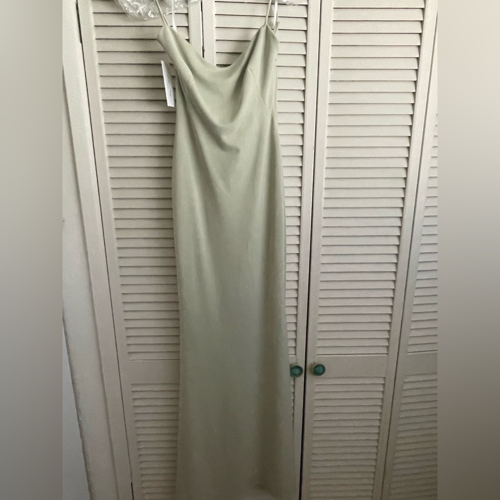 Katie May sage gown - NWT’s in perfect condition